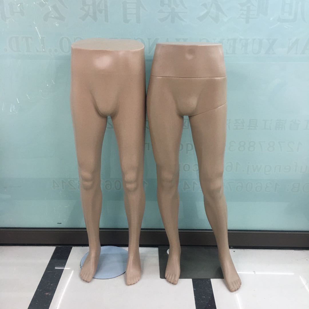 Factory direct sales of plastic men's pants mold, anti-drop simulation skin color, lower body casual pants, sweatpants, model clothing display stand