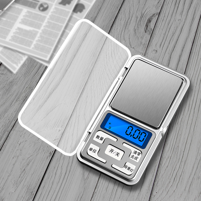 Mini Jewelry Electronic Scale Small High-Precision Pocket Scale Portable Palm Electronic Weighing Gold Grams Jewelry Scale details Picture