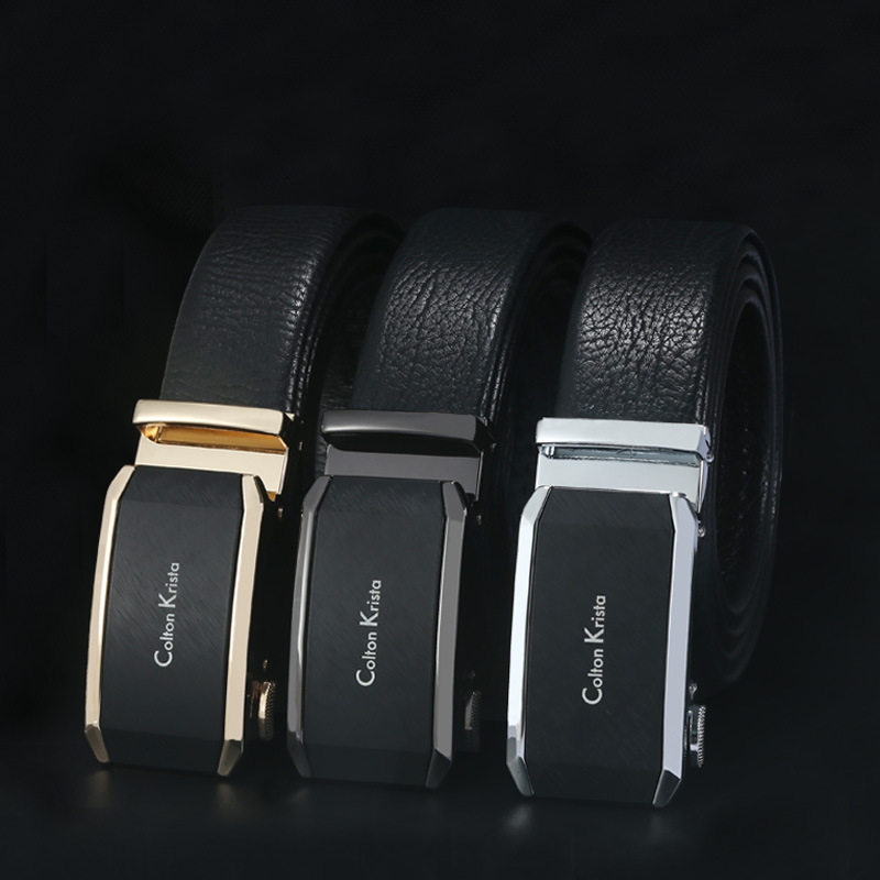 Men's leather matte alloy automatic buckle business fashion belt, fashionable middle-aged and young people's belt manufacturer wholesale Application Scenario