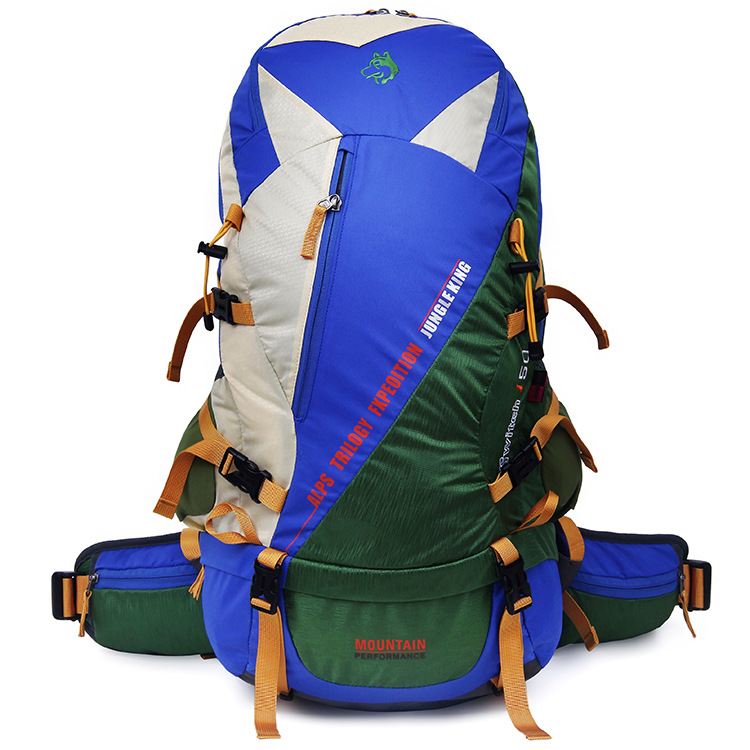 Jungle King New Hiking Bag Nylon Backpack Travel Backpack Outdoor Camping Sports Backpack 50L Specification drawing
