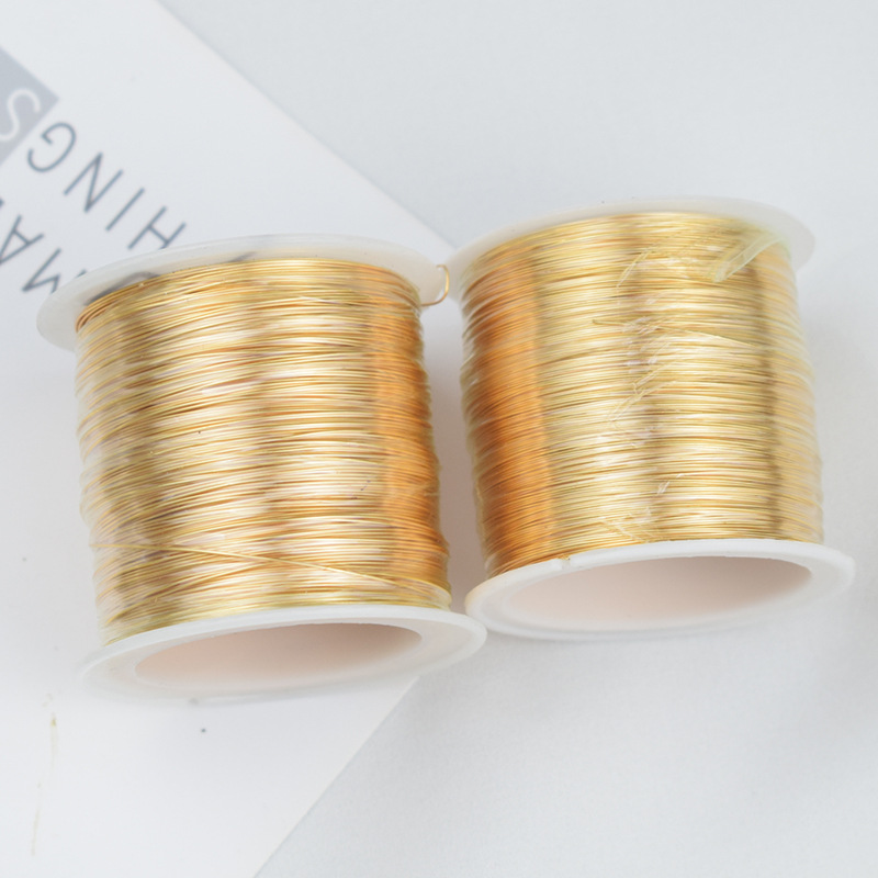 【 100 meters per roll 】 Large roll of color-preserving copper wire. The copper wire does not fade or oxidize. Handcrafted ancient-style diy hair accessory Item Picture