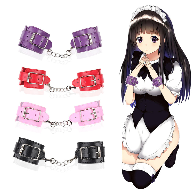 Adult sex toys sm training torture equipment Leather handcuffs alternative toy sex supplies