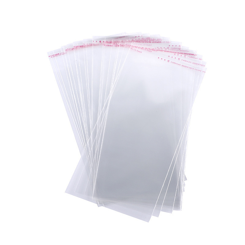 opp card head bag, transparent plastic packaging bag, jewelry and stationery transparent hanging head bag, opp bag printed LOGO Item Picture