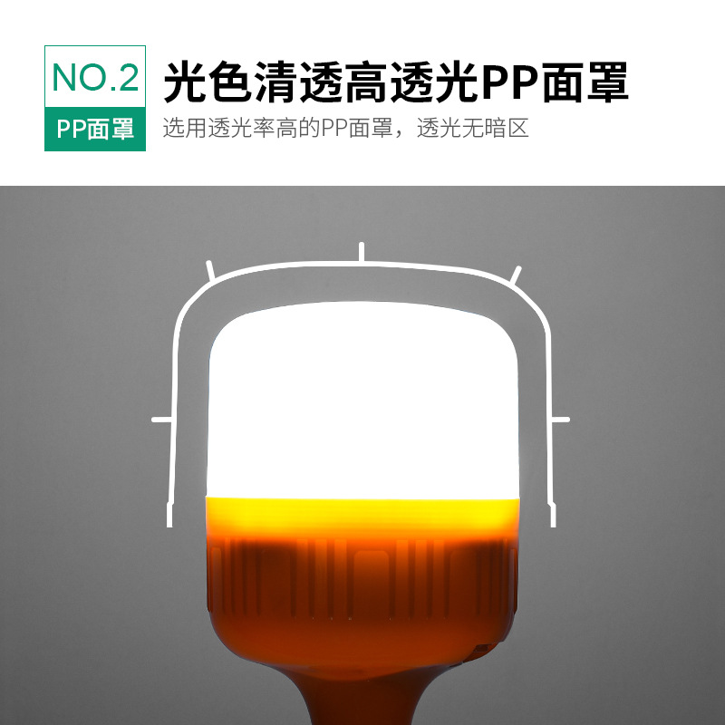 摆摊夜市专用灯应急led地摊灯爆亮家用停电节能球泡灯usb灯泡充电细节图