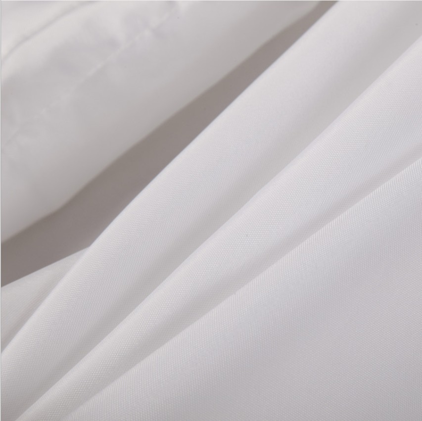 Wholesale of cross-border white thickened plain polyester bath curtains, waterproof bathroom curtains for hotels and guesthouses Specification image