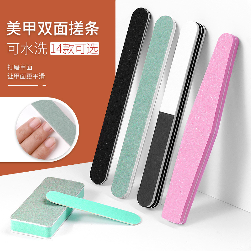 Nail tools Polishing bar Polishing bar beancurd block sponge rub nail file scrub bar manicure wholesale spot full figure
