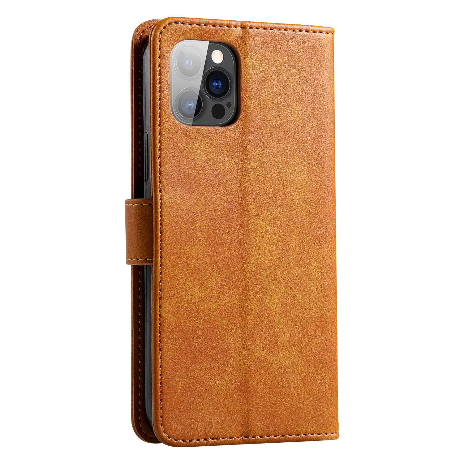 Suitable for iPhone15 wallet case, 8Plus phone case, calfskin genuine leather protective case, and SIM card for iPhone7 Specification image