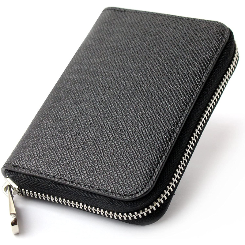 New short hand-held coin purse for women, cross-patterned small wallet and money cloth Item Picture