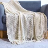 Sofa blanket, knitted blanket, Nordic sofa towel, cover fabric, fringed woolen blanket, air conditioning blanket, nap blanket, pillowbed blanket Specification image