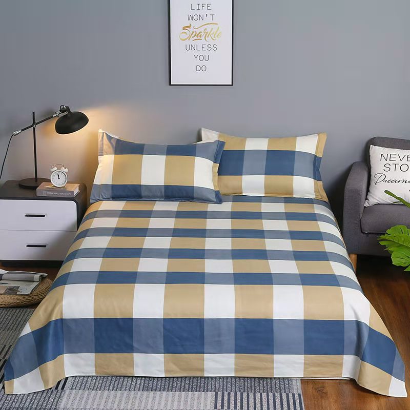 Ground bed linen wholesale household single bed linen Student dormitory bed linen stall supply