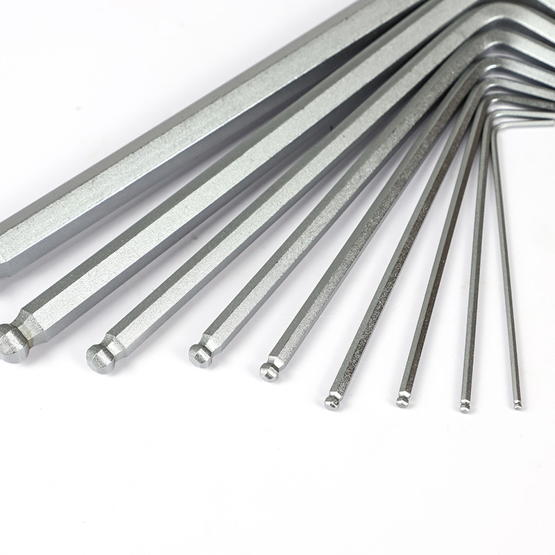 Flat head Allen wrench, L-shaped ball head simple small wrench, hardware tools, single Allen wrench manufacturer, 2mm Specification image