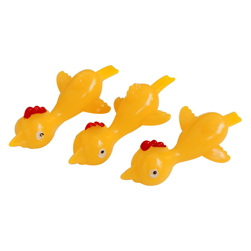 Catapult Turkey Prank Fun Toy Catapult Chick tpr soft material Shooting Slingshot Chick New and Unique factory Item Picture