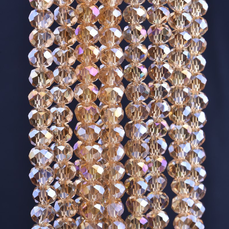 Stock Supply Of Diy Jewelry Accessories Crystal Loose Bead Ab Color Flat Bead Wheel Bead 4Mm A Whole String Of 12 Wholesale Materials Specification drawing