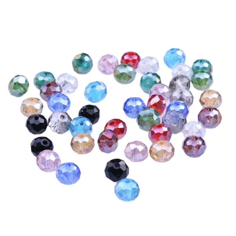 Stock Supply Of Diy Jewelry Accessories Crystal Loose Bead Ab Color Flat Bead Wheel Bead 4Mm A Whole String Of 12 Wholesale Materials Item Picture