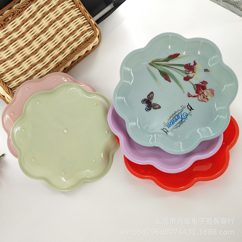 【 Zone 3-7 】2780 fruit platter 680 per box, lace platter, lace fruit platter, printed fashionable fruit Platter, Candy Platter, Snack Platter, flower-shaped fruit platter 1 yuan 2 yuan supply Application Scenario