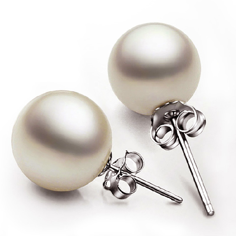 Accessories, earrings, jewelry, pearl sterling silver stud earrings, Korean earrings, women's 925 silver ear rings, small commodity wholesale Specification image