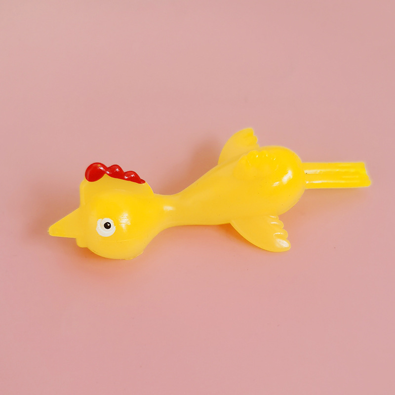 Catapult Turkey Prank Fun Toy Catapult Chick tpr soft material Shooting Slingshot Chick New and Unique factory Specification image
