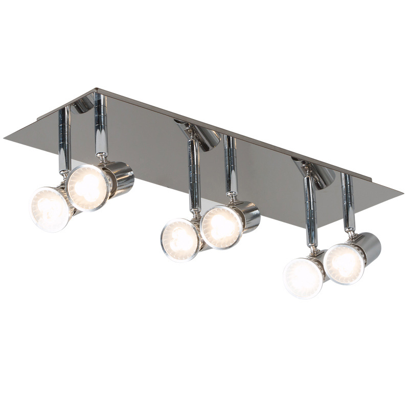 Creative ceiling adjustment spotlights Open mounted embedded 6 head lighting luminaries living room home hotel villa led spotlights Application Scenario