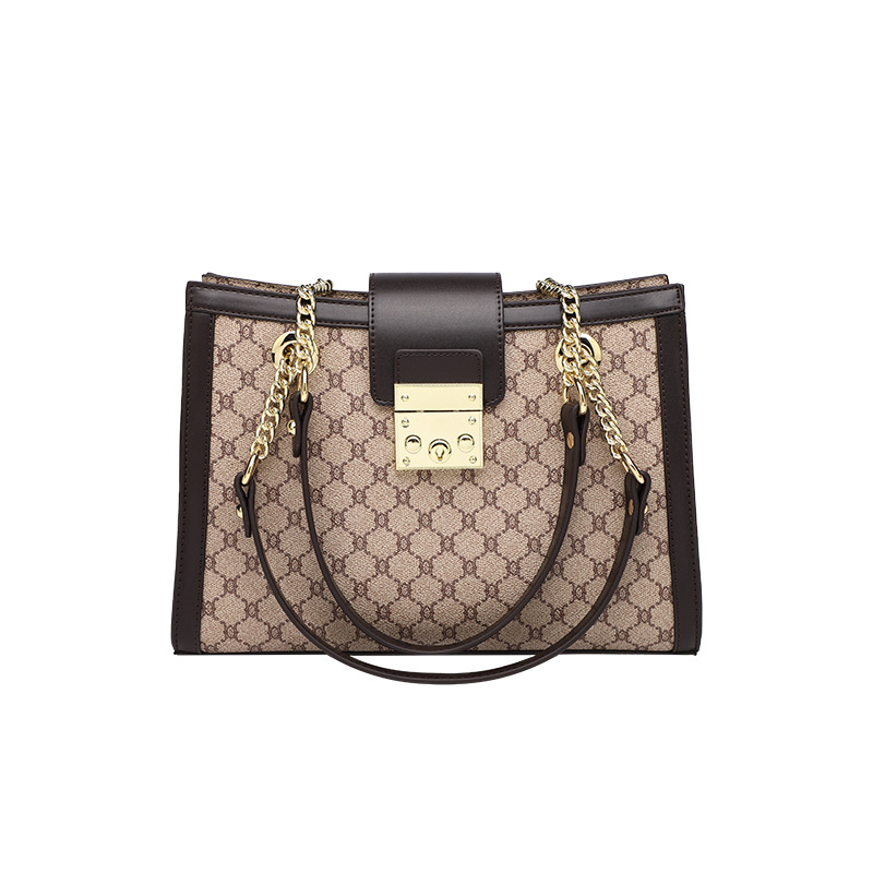 Hong Kong Purchasing Women's Bag 2023 New Leather Women's Bag Chain Underarm Bag Female Brand Authentic Atmosphere Large Capacity Item Picture
