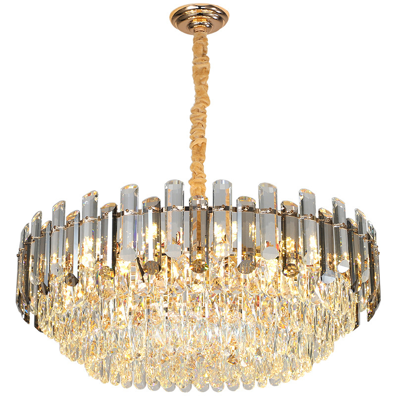 Postmodern crystal chandeliers, crystal living room lamps, grand chandeliers, villas, stores, exhibition halls, shops, large lamps, dining room lamps Item Picture