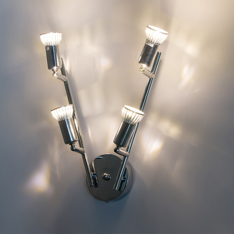 Strip track spotlights led sky lights Nordic home bright lighting living room background wall commercial 4 head spotlights Application Scenario