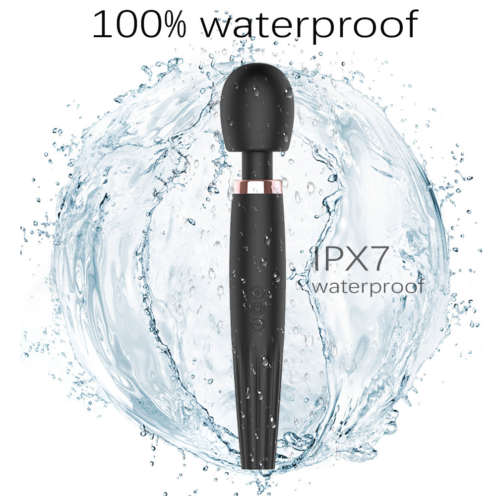 "Big Waist Powerful Vibration five-frequency three-speed large non-numb masturbation massage AV stick for adults. Specification drawing