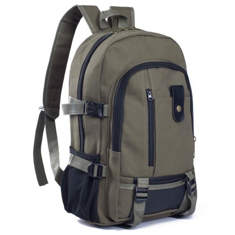 19 New Korean version men's backpack, retro casual travel backpack, canvas middle school bag manufacturer wholesale