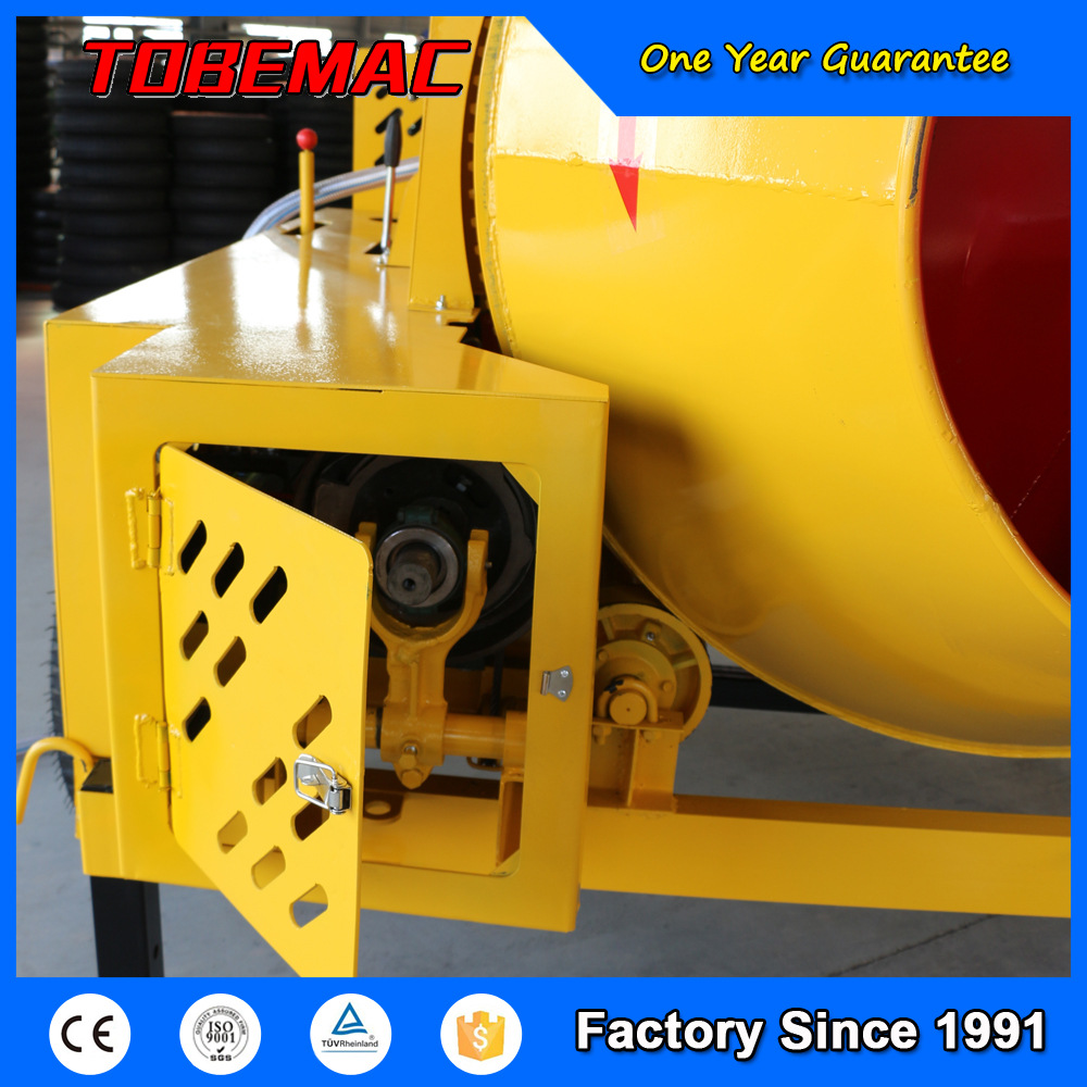 Diesel power wire rope lifting 800-liter concrete mixer medium-sized hydraulic tipping bucket concrete mixer Application Scenario