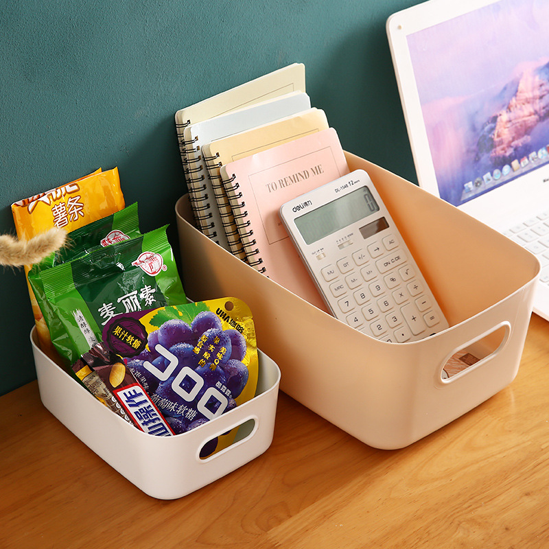 Yt5039 Debris Storage Box Desktop Plastic Box Cosmetics Organizer Kitchen Storage Box Snack Storage Basket details Picture