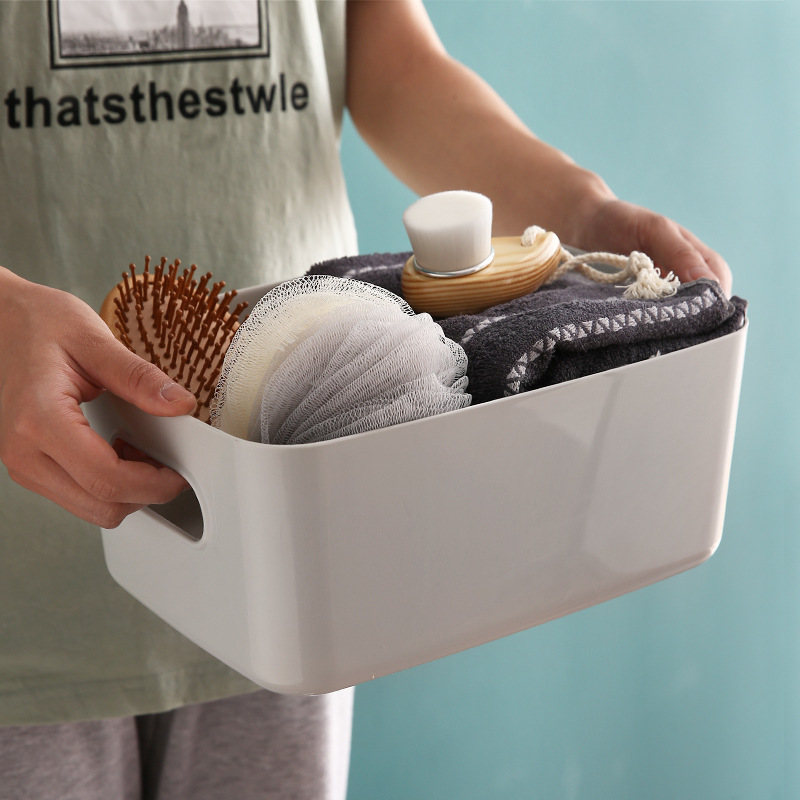 Yt5039 Debris Storage Box Desktop Plastic Box Cosmetics Organizer Kitchen Storage Box Snack Storage Basket Specification drawing
