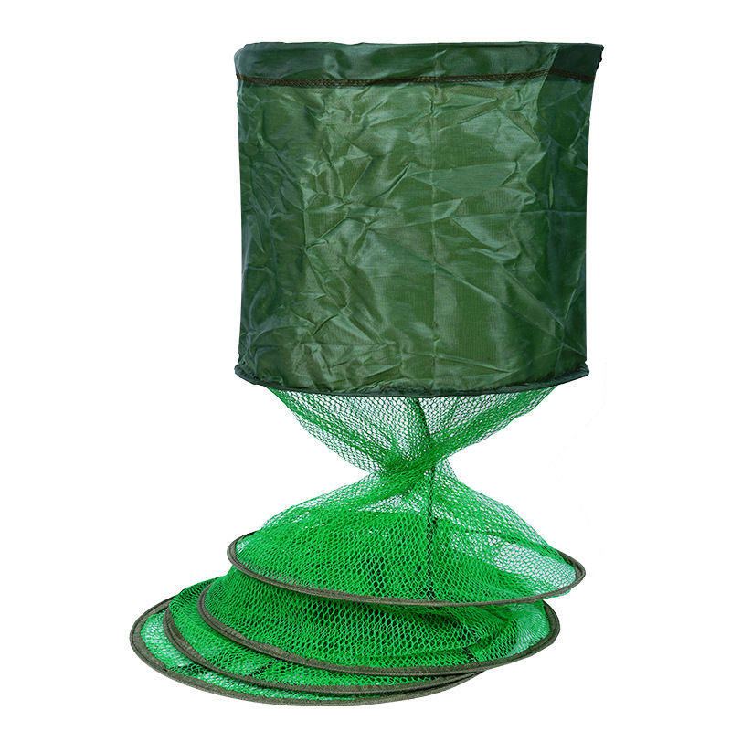 Glue-coated steel fork fish protection, fishing with glue-coated fish net bag, sturdy nylon mesh fabric, stainless steel fork fish protection, wild fishing small fish protection Item Picture