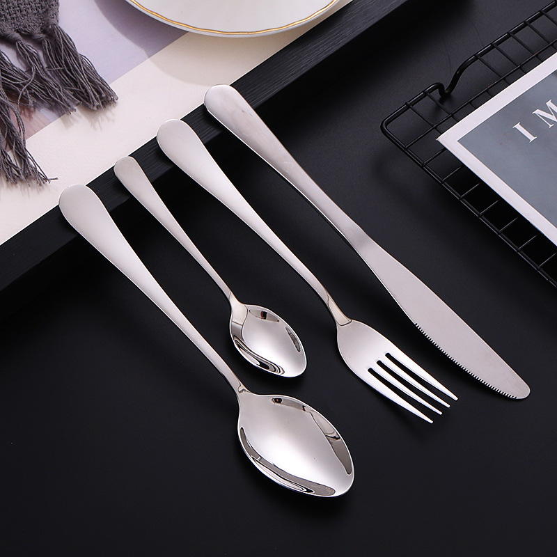 304 Stainless Steel Tableware 1010 Hotel Western Food Thickened Steak Knife Fork Spoon Home Dining Knife Spoon Fork Wholesale Specification drawing