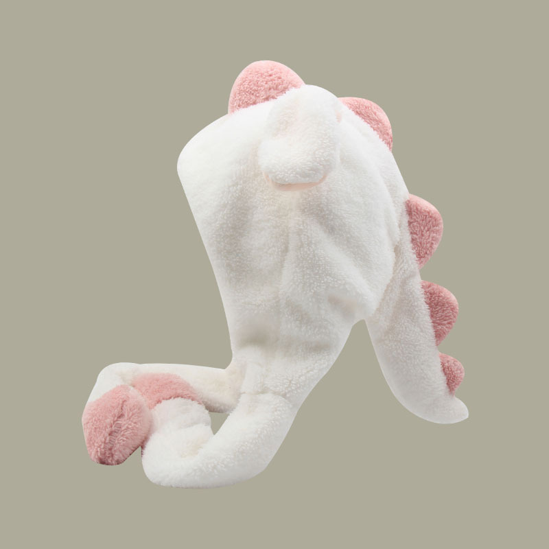 Network Red Korean Version Bear Ears Will Move Hat Female Autumn And Winter Sweet Cute Plush Warm Hooded Scarf One Specification drawing