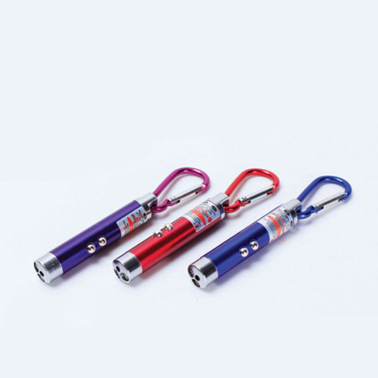 Mountaineering buckle, small flashlight, three-in-one laser flashlight, ultraviolet fluorescent agent, banknote detector, LED lighting lamp details Picture