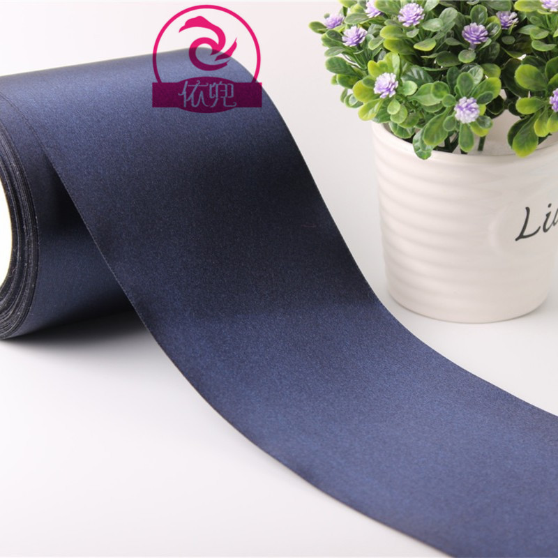 Stock Supply Of 10Cm Color Ding Ribbon Single Side Polyester Ribbon Diy Accessories Clothing Wedding Accessories details Picture