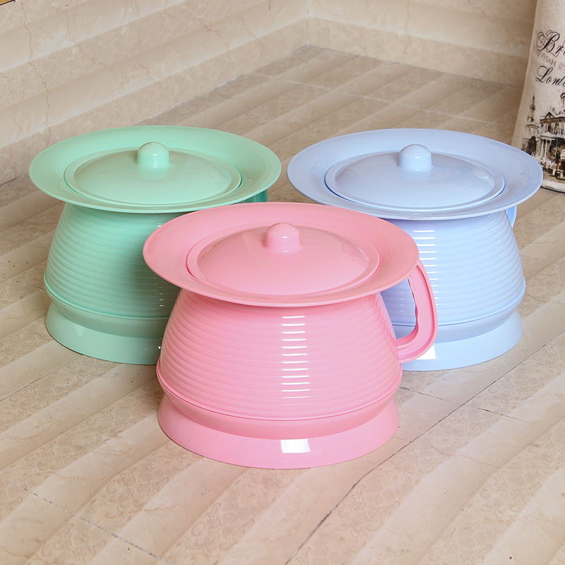低价批发宝宝痰盂带盖尿桶儿童塑料加厚便盆 座便器