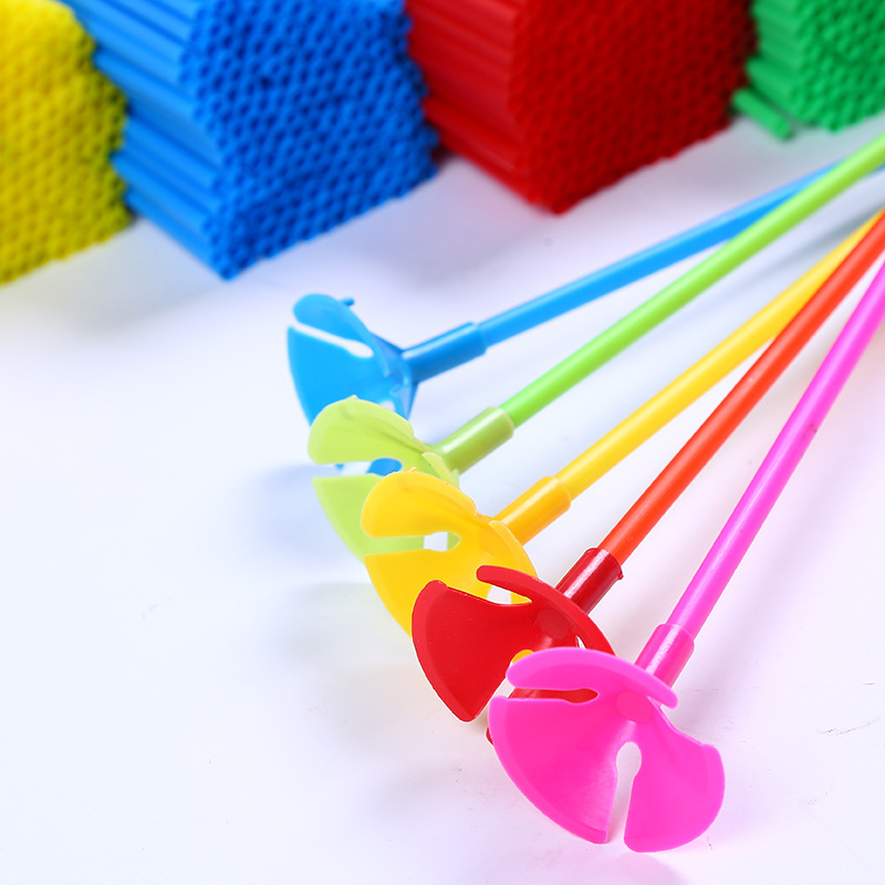 气球杆子气球托干气球装饰30cm40cm圆形乳胶杆子铝膜杆子批发托杆