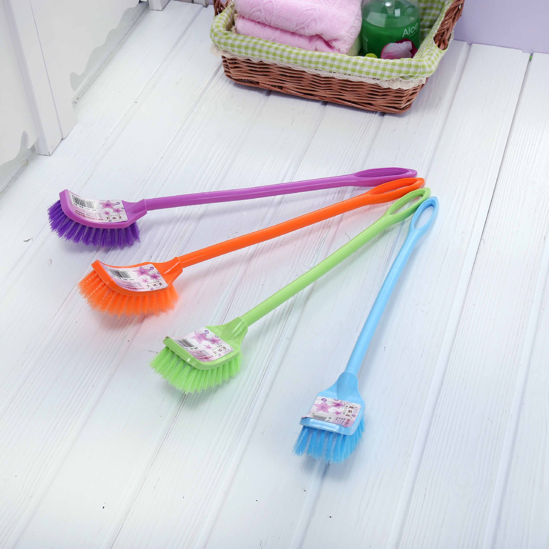 Manufacturers Directly For Plastic Long Handle Cleaning Brush No Dead Corner Toilet Brush Toilet Brush Household Appliances Wholesale details Picture