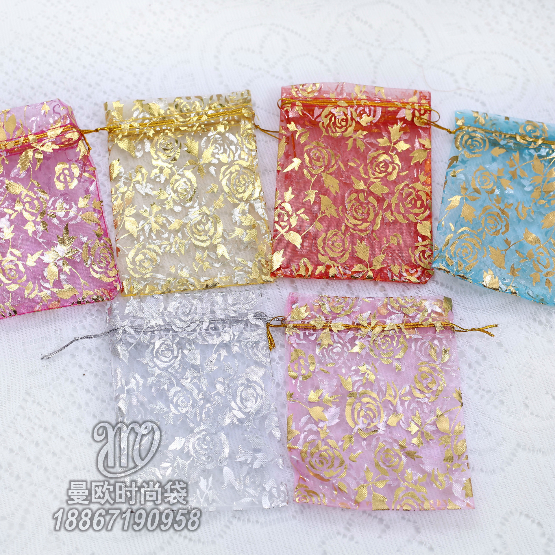 束口袋饰品包装小布袋 香烟包装袋结婚糖果礼品袋喜庆用品袋13X18