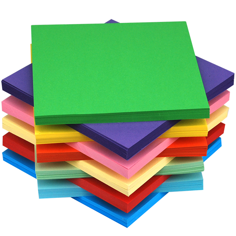 7*7CM正方形荧光色彩色折纸手工彩纸幼儿园折纸剪纸千纸鹤折纸DIY详情图2