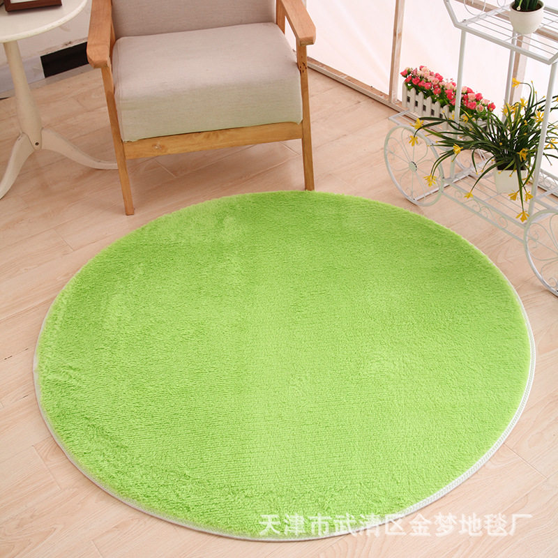 Thickened silk and wool carpet floor MATS, hanging basket MATS, rattan chair MATS, computer chair MATS, rocking chair hexagonal children's tent MATS are made details Picture