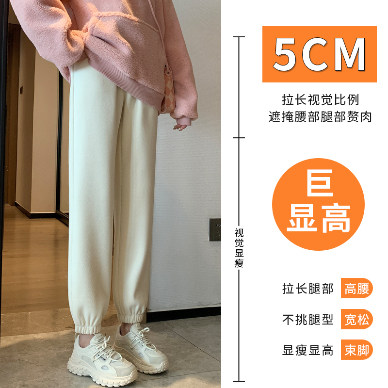 运动裤女春夏/灯芯绒/直筒裤产品图