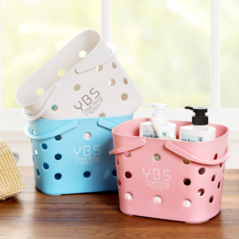Q6065 Portable Bath Basket Picnic Basket Storage Basket Plastic Bath Basket Kitchen Storage Basket Vegetable Basket details Picture