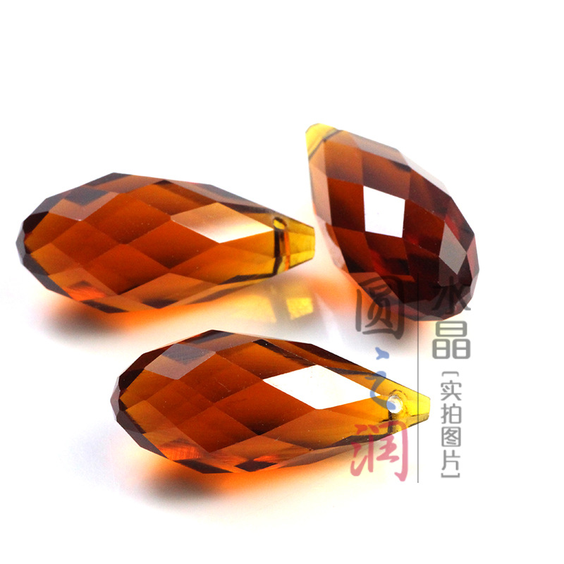 Bead Bead Manufacturers Wholesale 10*20 Cross Hole Cut Crystal Glass Drop Beads 20 / Bag Application Scenario