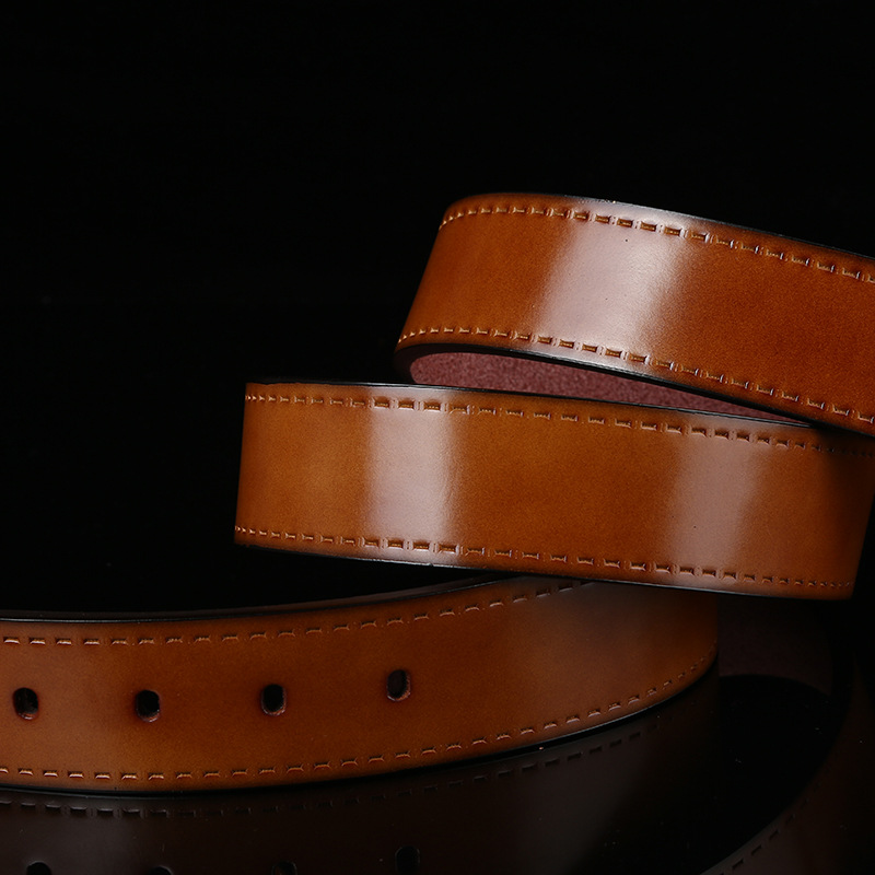 New casual men's PU super-fine retro belt, European and American fashionable pin-buckle belt. We support wholesale from consignment manufacturers Application Scenario