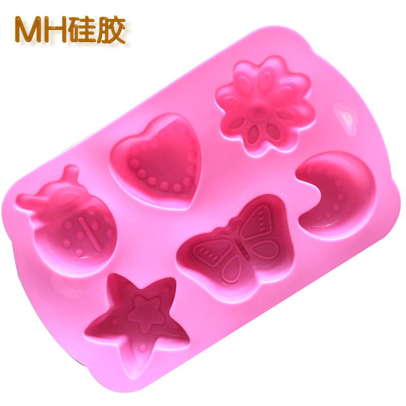 Minghao Light 6 Insects Silicone Manual Soap Mold Silicone Jelly Mold Pudding Mold Ice Mold Baking Item Picture