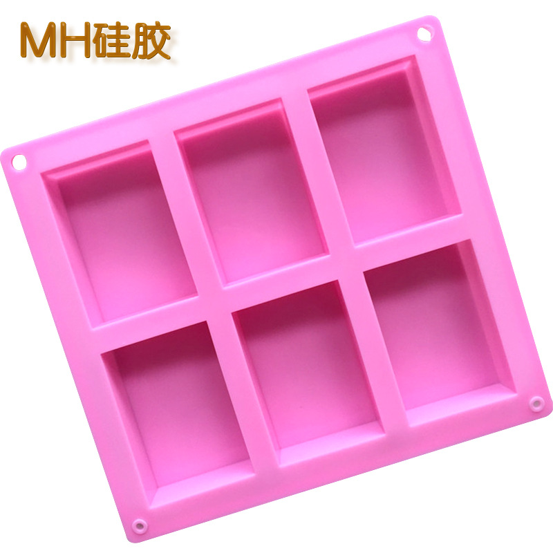 Minghao 6 Straight Square Soap Mold Silicone Cake Mold Cold Soap Mold Rectangular Aromatherapy Mold Food Grade Silicone Application Scenario