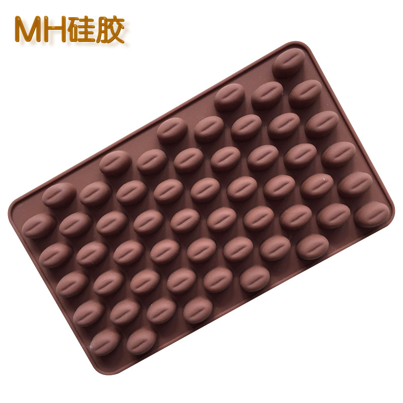 Minghao Mini Chocolate Bean Coffee Bean Silicone Chocolate Mold Silicone Ice Grid Mold Diy Baking Mold details Picture