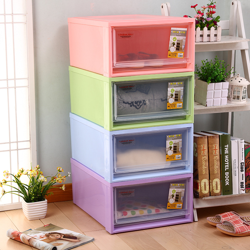 Large storage box, transparent plastic drawer-type storage, shoe box, children's organizing cabinet, kitchen storage manufacturer wholesale Specification drawing