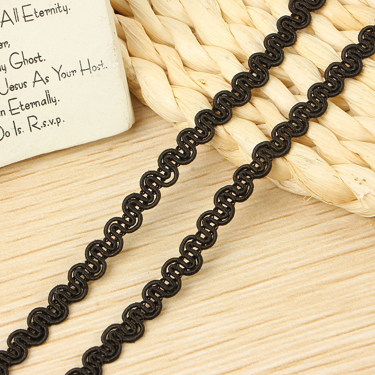 Black DIY lace clothing accessories and home decoration factory direct sales details Picture